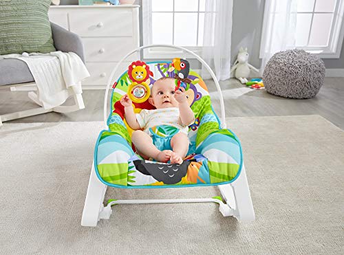 Fisher-Price - Hamaca Crece Conmigo Forest Fun, Silla para Bebé (Mattel GNV69), Embalaje estándar Fisher-Price - Hamaca Crece Conmigo Forest Fun, Silla para Bebé (Mattel GNV69), Embalaje estándar