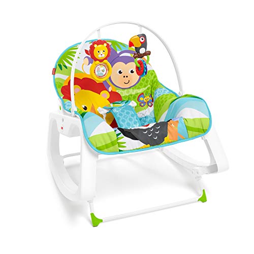 Fisher-Price - Hamaca Crece Conmigo Forest Fun, Silla para Bebé (Mattel GNV69), Embalaje estándar Fisher-Price - Hamaca Crece Conmigo Forest Fun, Silla para Bebé (Mattel GNV69), Embalaje estándar