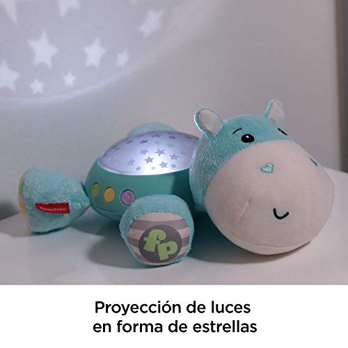 Fisher-Price Hipopótamo dulces sueños, juguete de cuna para bebé (Mattel CGN86), peluches, azul Fisher-Price Hipopótamo dulces sueños, juguete de cuna para bebé (Mattel CGN86), peluches, azul