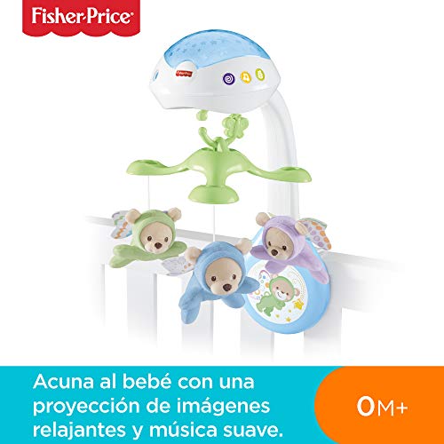 Fisher-Price Móvil ositos voladores, juguete de cuna proyector para bebé (Mattel CDN41) Fisher-Price Móvil ositos voladores, juguete de cuna proyector para bebé (Mattel CDN41)