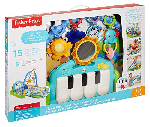 Fisher-Price Rainforest Piano-Gym - Manta de Juego parBebé (Mattel BMH49)