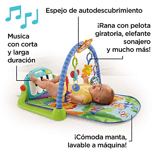 Fisher-Price Rainforest Piano-Gym - Manta de Juego parBebé (Mattel BMH49)