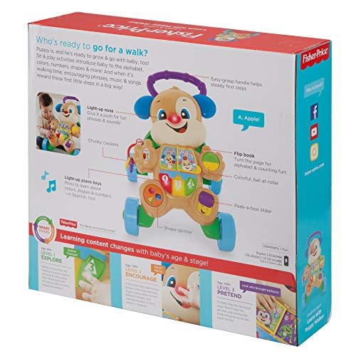 Fisher-Price Ríe y Aprende - Andador Perrito Primeros Pasos, Correpasillos Bebé +6 meses (Mattel FRC85) Fisher-Price Ríe y Aprende - Andador Perrito Primeros Pasos, Correpasillos Bebé +6 meses (Mattel FRC85)