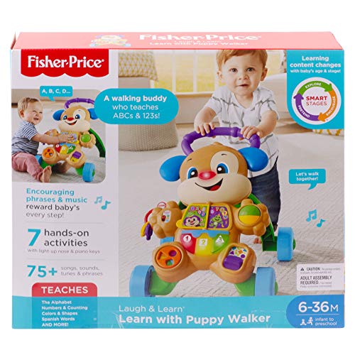 Fisher-Price Ríe y Aprende - Andador Perrito Primeros Pasos, Correpasillos Bebé +6 meses (Mattel FRC85) Fisher-Price Ríe y Aprende - Andador Perrito Primeros Pasos, Correpasillos Bebé +6 meses (Mattel FRC85)