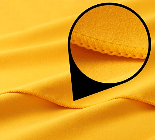 Fit-Flip Toalla Microfibra – en 11 Colores, 8 tamaños – Ultraligera y compacta – Toalla Secado rapido – Toalla Playa Microfibra y Toalla Deporte Gimnasio (30x50cm Amarillo - sin Bolsa)