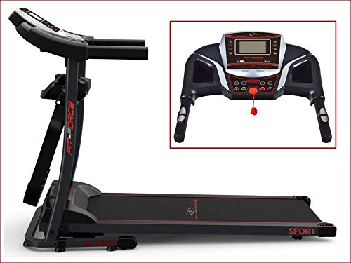 FIT-FORCE Cinta de Correr Plegable 1600W con masajeadora USB AUX y Dos Altavoces 1.5CV FIT-FORCE Cinta de Correr Plegable 1600W con masajeadora USB AUX y Dos Altavoces 1.5CV