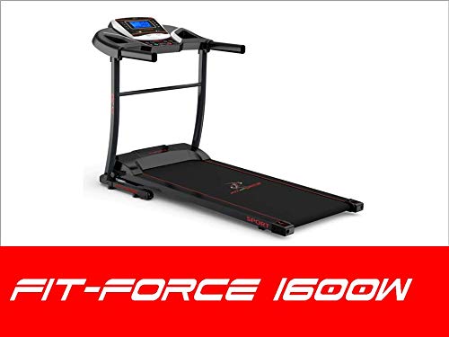 FIT-FORCE Cinta de Correr Plegable 1600W Velocidad hasta 15KM con Entrada de Mp3 y Dos Altavoces 1.5CV FIT-FORCE Cinta de Correr Plegable 1600W Velocidad hasta 15KM con Entrada de Mp3 y Dos Altavoces 1.5CV