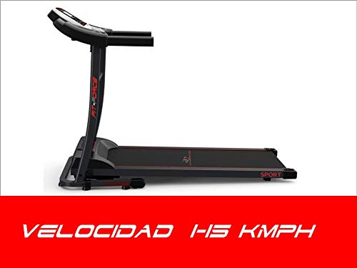 FIT-FORCE Cinta de Correr Plegable 1600W Velocidad hasta 15KM con Entrada de Mp3 y Dos Altavoces 1.5CV FIT-FORCE Cinta de Correr Plegable 1600W Velocidad hasta 15KM con Entrada de Mp3 y Dos Altavoces 1.5CV