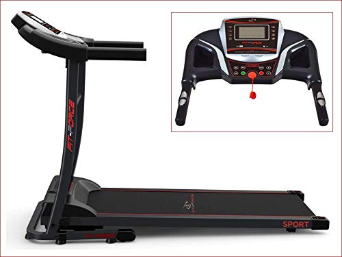 FIT-FORCE Cinta de Correr Plegable 1600W Velocidad hasta 15KM con Entrada de Mp3 y Dos Altavoces 1.5CV FIT-FORCE Cinta de Correr Plegable 1600W Velocidad hasta 15KM con Entrada de Mp3 y Dos Altavoces 1.5CV