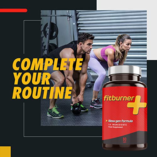 FITBURNER Quemagrasas Potente para Adelgazar - Pastillas para Adelgazar Rápido - Supresor de Apetito para Perder Peso - Quemador de Grasa Abdominal con Garcinia y Cafeína - Fat Burner - 90 Cápsulas