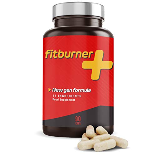 FITBURNER Quemagrasas Potente para Adelgazar - Pastillas para Adelgazar Rápido - Supresor de Apetito para Perder Peso - Quemador de Grasa Abdominal con Garcinia y Cafeína - Fat Burner - 90 Cápsulas