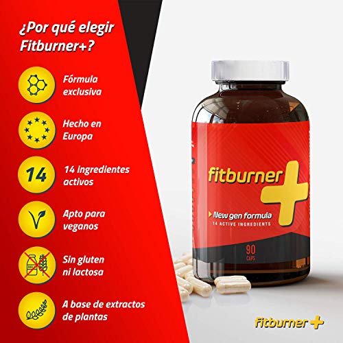 Fitburner+ | Quemagrasas Potente y Natural | Pastillas para Adelgazar Rápido | Supresor de Apetito para Perder Peso | Quemador de Grasa Abdominal | 90 Pastillas Veganas Fitburner+ | Quemagrasas Potente y Natural | Pastillas para Adelgazar Rápido | Supresor de Apetito para Perder Peso | Quemador de Grasa Abdominal | 90 Pastillas Veganas