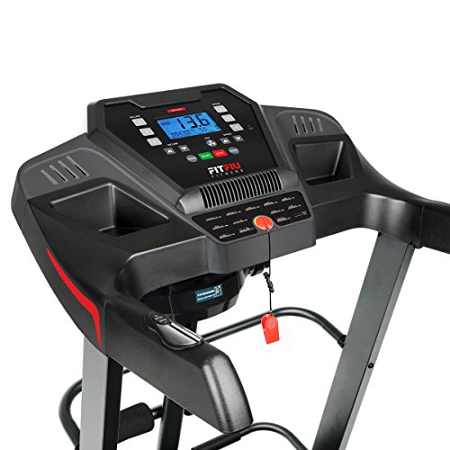 FITFIU Fitness MC-500 - Cinta de correr Plegable con Inclinación Automática, pantalla LCD y pulsómetro, motor de 2200w silencioso, Velocidad regulable hasta 18km/h, Paro de emergencia magnético, Negro FITFIU Fitness MC-500 - Cinta de correr Plegable con Inclinación Automática, pantalla LCD y pulsómetro, motor de 2200w silencioso, Velocidad regulable hasta 18km/h, Paro de emergencia magnético, Negro