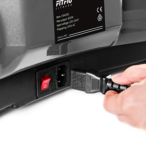 FITFIU Fitness PV-100 Plataforma vibratoria oscilante color Gris con potencia de 400w y 9 programas, Incluye cuerdas elásticas, adecuada para adelgazar con vibración y ejercicios musculares FITFIU Fitness PV-100 Plataforma vibratoria oscilante color Gris con potencia de 400w y 9 programas, Incluye cuerdas elásticas, adecuada para adelgazar con vibración y ejercicios musculares