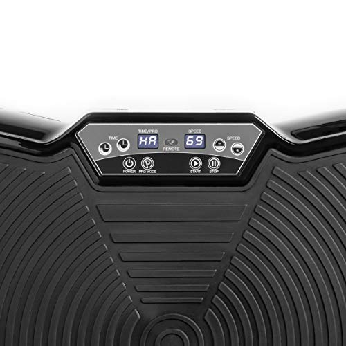 FITFIU Fitness PV-100 Plataforma vibratoria oscilante color Negro con potencia de 400w y 9 programas, Incluye cuerdas elásticas, adecuada para adelgazar con vibración y ejercicios musculares FITFIU Fitness PV-100 Plataforma vibratoria oscilante color Negro con potencia de 400w y 9 programas, Incluye cuerdas elásticas, adecuada para adelgazar con vibración y ejercicios musculares