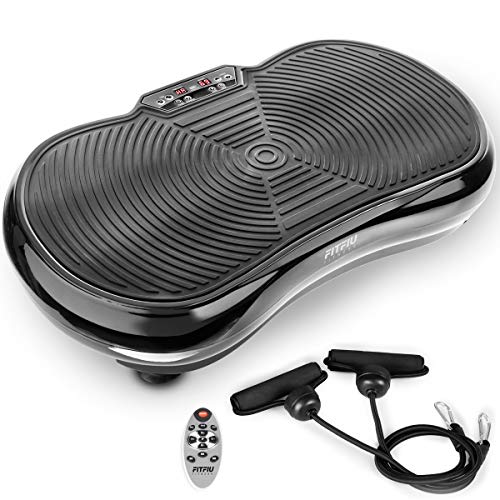 FITFIU Fitness PV-100 Plataforma vibratoria oscilante color Negro con potencia de 400w y 9 programas, Incluye cuerdas elásticas, adecuada para adelgazar con vibración y ejercicios musculares FITFIU Fitness PV-100 Plataforma vibratoria oscilante color Negro con potencia de 400w y 9 programas, Incluye cuerdas elásticas, adecuada para adelgazar con vibración y ejercicios musculares