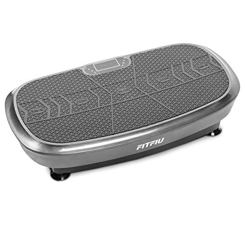 FITFIU Fitness PV-200 Plataforma vibratoria fitness con movimiento oscilante 3D color Gris, potencia de 1000w, con cuerdas elásticas y base antideslizante, Plataforma de entrenamiento completo FITFIU Fitness PV-200 Plataforma vibratoria fitness con movimiento oscilante 3D color Gris, potencia de 1000w, con cuerdas elásticas y base antideslizante, Plataforma de entrenamiento completo