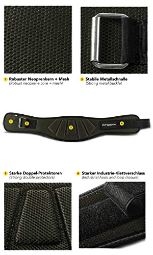 Fitgriff® Cinturón Gym V1 - Cinturon Gimnasio, Musculación, Halterofilia, Crossfit, Levantamiento Pesas, Fitness - Mujeres y Hombres - Green Medium Fitgriff® Cinturón Gym V1 - Cinturon Gimnasio, Musculación, Halterofilia, Crossfit, Levantamiento Pesas, Fitness - Mujeres y Hombres - Green Medium
