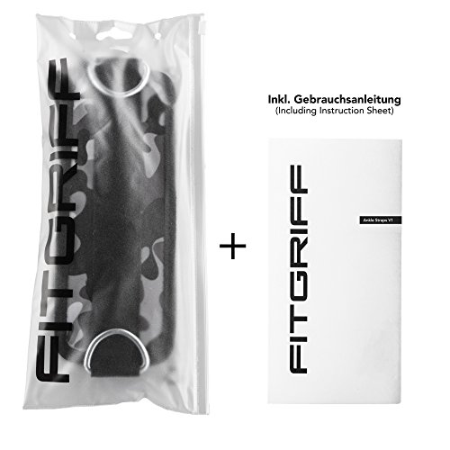 Fitgriff® Tobillera para Polea (Acolchado)- 2 Piezas Correas Tobillos Gym Cable Maquinas, Gimnasio, Fitness - Mujeres y Hombres - Camo Fitgriff® Tobillera para Polea (Acolchado)- 2 Piezas Correas Tobillos Gym Cable Maquinas, Gimnasio, Fitness - Mujeres y Hombres - Camo