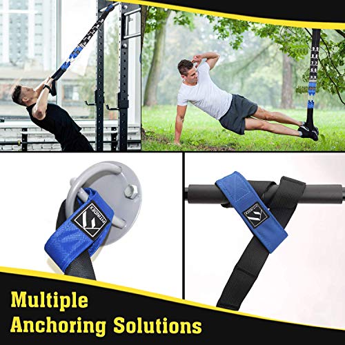 FITINDEX Kit de entrenamiento de resistencia corporal,Correas de suspensión de uso doméstico,Equipo de resistencia fitness con cintas de resistencia,para gimnasia en interiores o exteriores FITINDEX Kit de entrenamiento de resistencia corporal,Correas de suspensión de uso doméstico,Equipo de resistencia fitness con cintas de resistencia,para gimnasia en interiores o exteriores