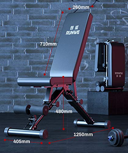 Fitness Equipment Banco de musculación Plegable, Pesa Profesional y Banco multifunción para el hogar, Uso como Curl de bíceps y más, Banco de Ejercicios con Acolchado Fitness Equipment Banco de musculación Plegable, Pesa Profesional y Banco multifunción para el hogar, Uso como Curl de bíceps y más, Banco de Ejercicios con Acolchado