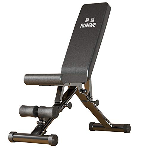 Fitness Equipment Banco de musculación Plegable, Pesa Profesional y Banco multifunción para el hogar, Uso como Curl de bíceps y más, Banco de Ejercicios con Acolchado