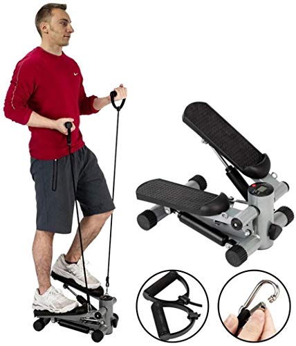 Fitness Máquina de Pasos Escaladora Paso a paso con el entrenamiento inalámbrica del ordenador hacia arriba hacia abajo paso a paso for los usuarios principiantes compacto Home Gym Equipment incluyend