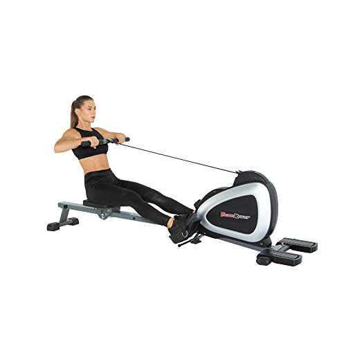 FITNESS REALITY - Máquina de remo magnética 1000 PLUS con bluetooth, con ejercicios extendidos de cuerpo completo opcionales y aplicación gratuita