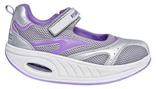 Fitness Step Urban Training - Zapatillas tonificadoras para Mujer, Color Gris/Morado, Talla 40