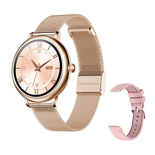 Fitonme Reloj Fitness Tracker - IP67 Impermeable Salud Seportes Smartwatch con Frecuencia Cardíaca, Presión Arterial, Sueño, Contador de Calorías, Podómetro, Recordatorio SMS iOS Android (Oro) Fitonme Reloj Fitness Tracker - IP67 Impermeable Salud Seportes Smartwatch con Frecuencia Cardíaca, Presión Arterial, Sueño, Contador de Calorías, Podómetro, Recordatorio SMS iOS Android (Oro)