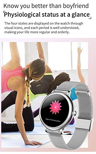 Fitonme Reloj Fitness Tracker - IP67 Impermeable Salud Seportes Smartwatch con Frecuencia Cardíaca, Presión Arterial, Sueño, Contador de Calorías, Podómetro, Recordatorio SMS iOS Android (Plata)