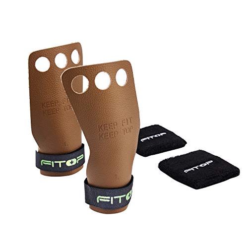 FITOP Crossfit Grips Gymnastics para Ejercicio en Barra, Protección de Palmas y Soporte de Muñecas FITOP Crossfit Grips Gymnastics para Ejercicio en Barra, Protección de Palmas y Soporte de Muñecas