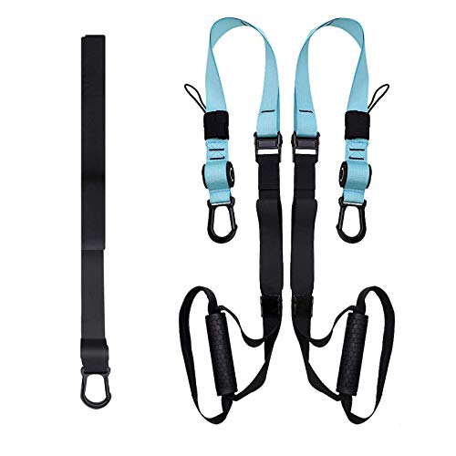 FITOP Entrenamiento en Suspensión Entrenador de Suspensión de Fitness Pro Ejercicio para Fortalecimiento Resistencia y Tonificación Muscular Juego de Accesorios para Ejercicio Carga hasta 500 Kg FITOP Entrenamiento en Suspensión Entrenador de Suspensión de Fitness Pro Ejercicio para Fortalecimiento Resistencia y Tonificación Muscular Juego de Accesorios para Ejercicio Carga hasta 500 Kg