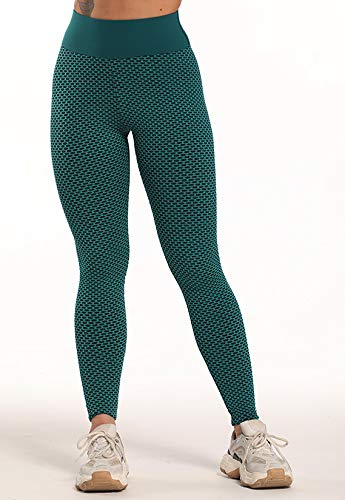 FITTOO Leggings Mallas Mujer Pantalones Deportivos Yoga Alta Cintura Elásticos y Transpirables Verte Chica