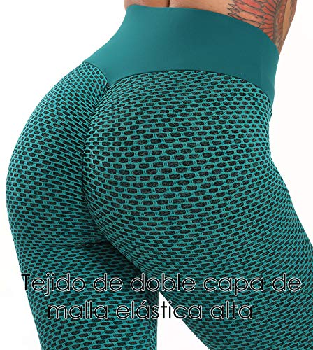 FITTOO Leggings Mallas Mujer Pantalones Deportivos Yoga Alta Cintura Elásticos y Transpirables Verte Chica FITTOO Leggings Mallas Mujer Pantalones Deportivos Yoga Alta Cintura Elásticos y Transpirables Verte Chica