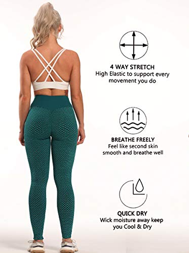 FITTOO Leggings Mallas Mujer Pantalones Deportivos Yoga Alta Cintura Elásticos y Transpirables Verte Chica FITTOO Leggings Mallas Mujer Pantalones Deportivos Yoga Alta Cintura Elásticos y Transpirables Verte Chica