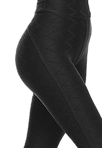 FITTOO Leggings Mallas Mujer Pantalones Deportivos Yoga Alta Cintura Elásticos y Transpirables1500#3 Negro Chica