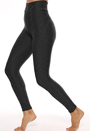 FITTOO Leggings Mallas Mujer Pantalones Deportivos Yoga Alta Cintura Elásticos y Transpirables1500#3 Negro Chica