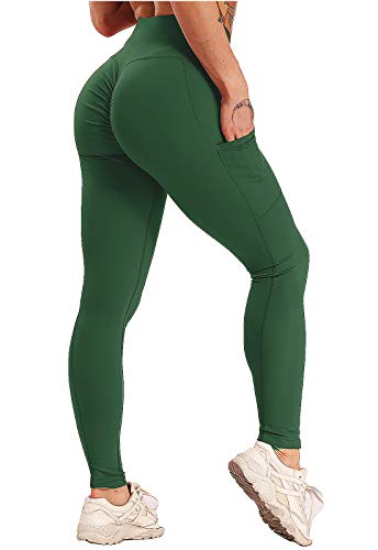 FITTOO Mallas Leggings Mujer Pantalones Deportivos Yoga Alta Cintura Elásticos Transpirables Azul S