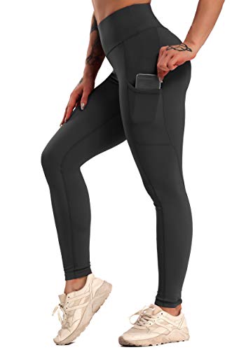 FITTOO Mallas Leggings Mujer Pantalones Deportivos Yoga Alta Cintura Elásticos Transpirables Negro S