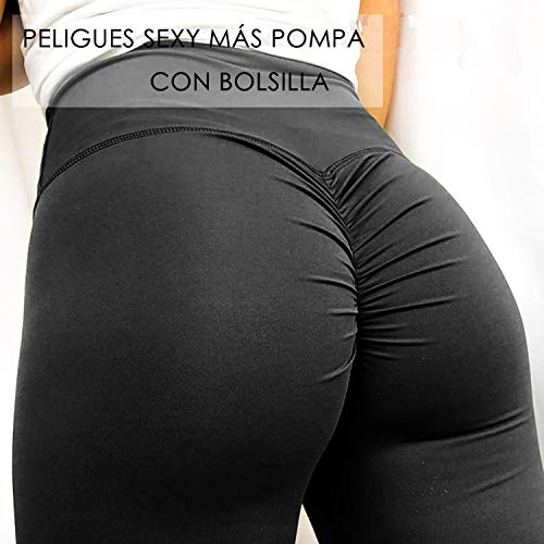 FITTOO Mallas Leggings Mujer Pantalones Deportivos Yoga Alta Cintura Elásticos Transpirables Negro S