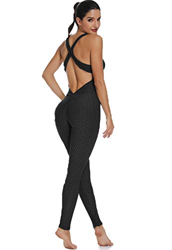 FITTOO Mallas Pantalones Deportivos Leggings Mujer Yoga de Alta Cintura Elásticos y Transpirables para Yoga Running Fitness con Gran Elásticos1370 Negro S