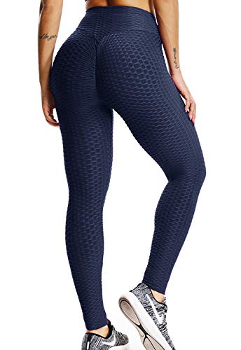 FITTOO Mallas Pantalones Deportivos Leggings Mujer Yoga de Alta Cintura Elásticos y Transpirables para Yoga Running Fitness con Gran Elásticos2060 Azul Oscuro S FITTOO Mallas Pantalones Deportivos Leggings Mujer Yoga de Alta Cintura Elásticos y Transpirables para Yoga Running Fitness con Gran Elásticos2060 Azul Oscuro S