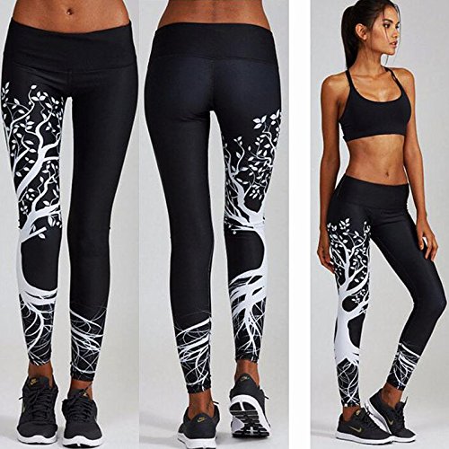 FITTOO Pantalones Deportivos Mujer Yoga Leggings de Alta Cintura Elásticos y Transpirables para Running Fitness490