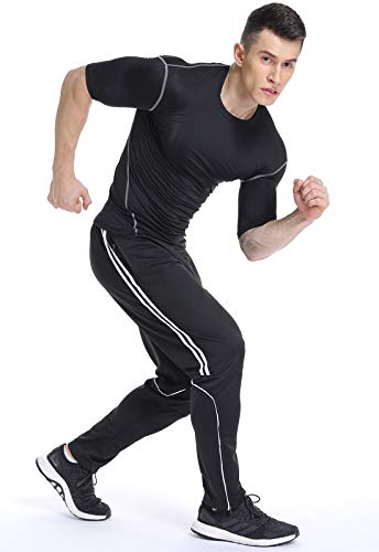 FITTOO Pantalones Deportivos para Hombre Mallas de Fitness Elásticos y Transpirables1310