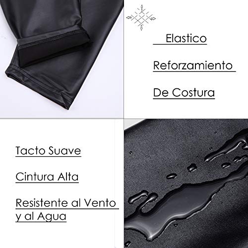 FITTOO PU Leggings Cuero Imitación Pantalón Elásticos Cintura Alta Push Up para Mujer #2 Clásico Negro Mate M FITTOO PU Leggings Cuero Imitación Pantalón Elásticos Cintura Alta Push Up para Mujer #2 Clásico Negro Mate M