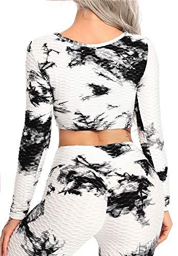 FITTOO Tops de Yoga Camiseta Deportivo para Correr Gimnasio para Mujer #4 Top Tinta M FITTOO Tops de Yoga Camiseta Deportivo para Correr Gimnasio para Mujer #4 Top Tinta M