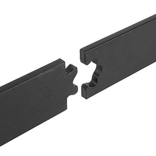 FIXKIT 6Ft 183cm Herraje Puerta Corredera, Kit Guia Puerta Corredera ,Rieles para Puertas Correderas, Juego de Piezas de Metal Carril para Puerta Deslizante 183 * 4 * 0.6cm