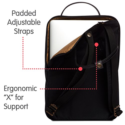 Fjallraven Kånken No. 2 Laptop 15" Black Backpack, Unisex Adulto, Talla única