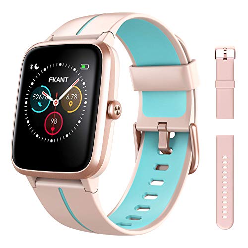 FKANT Smartwatch Mujer, Reloj Inteligente Hombre Fitness GPS con Competidor Simulador, 5ATM Reloj con 24H Monitor de Ritmo Cardíaco y Sueño, Smartwatch Despertador Cronómetro y Pronóstico del Tiempo FKANT Smartwatch Mujer, Reloj Inteligente Hombre Fitness GPS con Competidor Simulador, 5ATM Reloj con 24H Monitor de Ritmo Cardíaco y Sueño, Smartwatch Despertador Cronómetro y Pronóstico del Tiempo